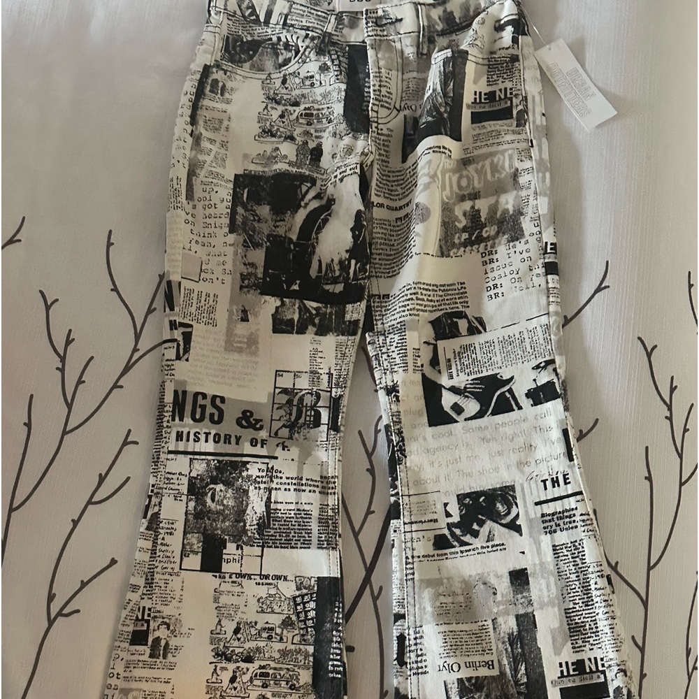 Newspaper flare jeans low to medium rise brand new